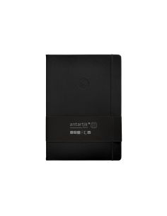 Cuaderno Con Gomilla Antartik Notes Tapa Dura A4 Hojas Cuadricula Negro 100 Hojas 80 Gr Fsc 2