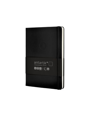 Cuaderno Con Gomilla Antartik Notes Tapa Dura A5 Hojas Puntos Negro 100 Hojas 80 Gr Fsc