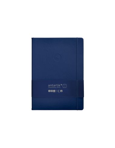 Cuaderno Con Gomilla Antartik Notes Tapa Dura A4 Hojas Rayas Azul Marino 100 Hojas 80 Gr Fsc