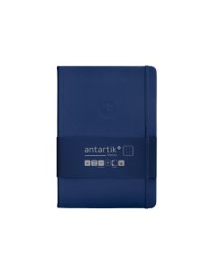 Cuaderno Con Gomilla Antartik Notes Tapa Dura A5 Hojas Puntos Azul Marino 100 Hojas 80 Gr Fsc 2