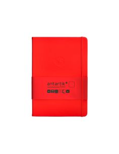 Cuaderno Con Gomilla Antartik Notes Tapa Dura A5 Hojas Lisas Rojo 100 Hojas 80 Gr Fsc 2
