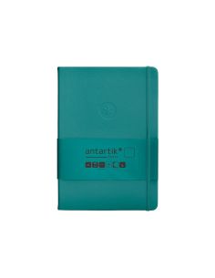 Cuaderno Con Gomilla Antartik Notes Tapa Dura A5 Hojas Lisas Verde Aguamarina 100 Hojas 80 Gr Fsc 2