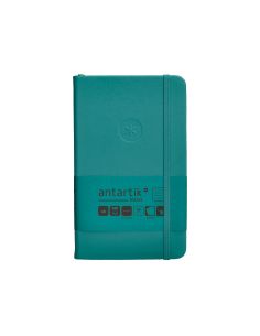 Cuaderno Con Gomilla Antartik Notes Tapa Dura A6 Hojas Rayas Verde Aguamarina 100 Hojas 80 Gr Fsc 2