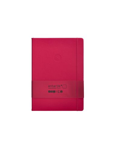 Cuaderno Con Gomilla Antartik Notes Tapa Dura A4 Hojas Lisas Burdeos 100 Hojas 80 Gr Fsc