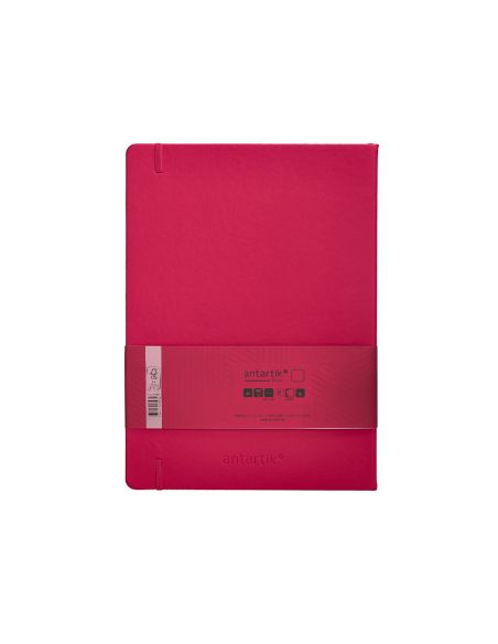Cuaderno Con Gomilla Antartik Notes Tapa Dura A4 Hojas Lisas Burdeos 100 Hojas 80 Gr Fsc