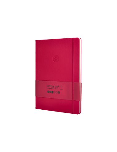 Cuaderno Con Gomilla Antartik Notes Tapa Dura A4 Hojas Puntos Burdeos 100 Hojas 80 Gr Fsc