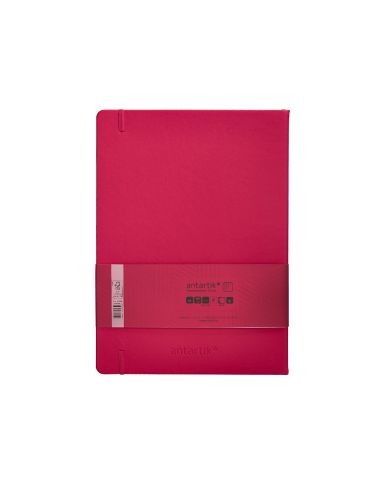 Cuaderno Con Gomilla Antartik Notes Tapa Dura A4 Hojas Cuadricula Burdeos 100 Hojas 80 Gr Fsc