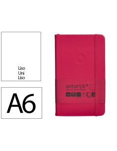Cuaderno Con Gomilla Antartik Notes Tapa Dura A6 Hojas Lisas Burdeos 100 Hojas 80 Gr Fsc