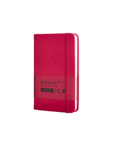 Cuaderno Con Gomilla Antartik Notes Tapa Dura A6 Hojas Rayas Burdeos 100 Hojas 80 Gr Fsc