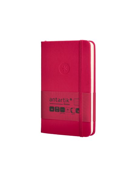 Cuaderno Con Gomilla Antartik Notes Tapa Dura A6 Hojas Rayas Burdeos 100 Hojas 80 Gr Fsc
