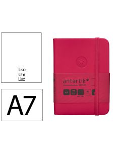 Cuaderno Con Gomilla Antartik Notes Tapa Dura A7 Hojas Lisas Burdeos 80 Hojas 80 Gr Fsc