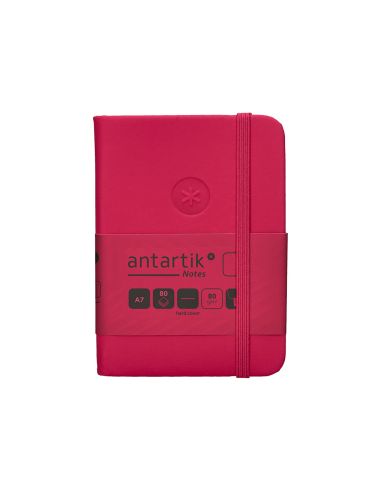 Cuaderno Con Gomilla Antartik Notes Tapa Dura A7 Hojas Lisas Burdeos 80 Hojas 80 Gr Fsc