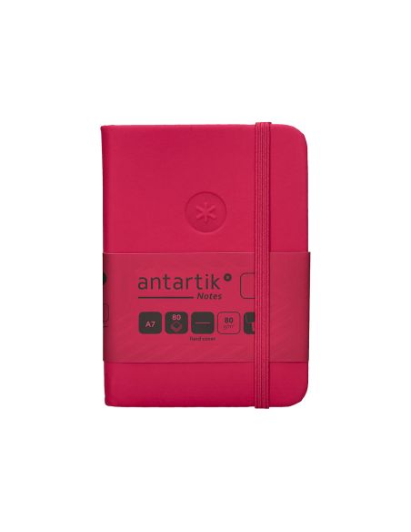 Cuaderno Con Gomilla Antartik Notes Tapa Dura A7 Hojas Lisas Burdeos 80 Hojas 80 Gr Fsc