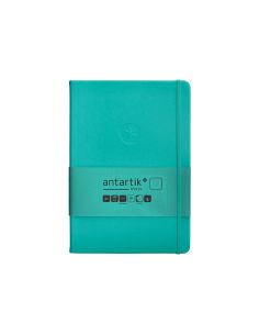 Cuaderno Con Gomilla Antartik Notes Tapa Dura A5 Hojas Lisas Turquesa 100 Hojas 80 Gr Fsc 2