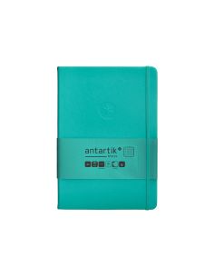 Cuaderno Con Gomilla Antartik Notes Tapa Dura A5 Hojas Cuadricula Turquesa 100 Hojas 80 Gr Fsc 2