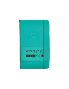 Cuaderno Con Gomilla Antartik Notes Tapa Dura A6 Hojas Cuadricula Turquesa 100 Hojas 80 Gr Fsc 2