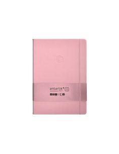 Cuaderno Con Gomilla Antartik Notes Tapa Dura A4 Hojas Cuadricula Rosa Pastel 100 Hojas 80 Gr Fsc 2