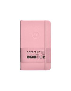Cuaderno Con Gomilla Antartik Notes Tapa Dura A6 Hojas Cuadricula Rosa Pastel 100 Hojas 80 Gr Fsc 2