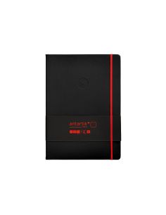 Cuaderno Con Gomilla Antartik Notes Tapa Dura A4 Hojas Puntos Negro Y Rojo 100 Hojas 80 Gr Fsc 2