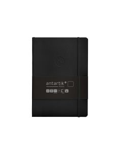 Cuaderno Con Gomilla Antartik Notes Tapa Blanda A5 Hojas Lisas Negro 80 Hojas 80 Gr Fsc 2