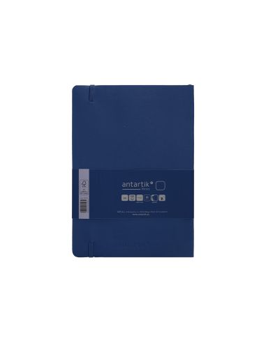 Cuaderno Con Gomilla Antartik Notes Tapa Blanda A5 Hojas Lisas Azul Marino 80 Hojas 80 Gr Fsc