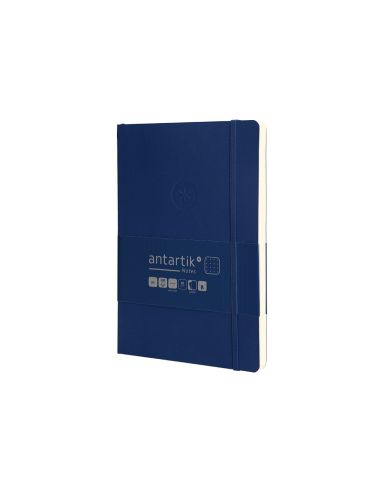 Cuaderno Con Gomilla Antartik Notes Tapa Blanda A5 Hojas Puntos Azul Marino 80 Hojas 80 Gr Fsc