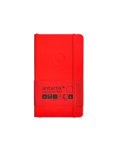 Cuaderno Con Gomilla Antartik Notes Tapa Blanda A6 Hojas Lisas Rojo 100 Hojas 80 Gr Fsc 2