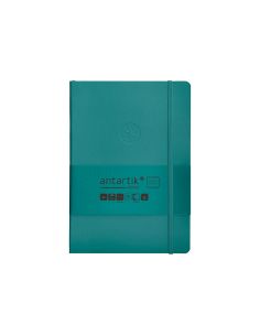 Cuaderno Con Gomilla Antartik Notes Tapa Blanda A5 Hojas Rayas Verde Aguamarina 80 Hojas 80 Gr Fsc 2