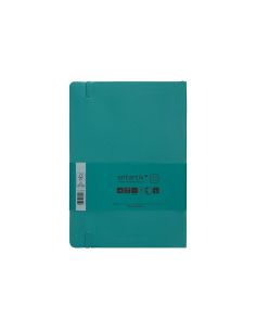 Cuaderno Con Gomilla Antartik Notes Tapa Blanda A5 Hojas Cuadricula Verde Aguamarina 80 Hojas 80 Gr Fsc 2