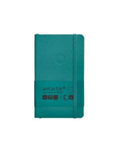 Cuaderno Con Gomilla Antartik Notes Tapa Blanda A6 Rayas Verde Aguamarina 100 Hojas 80 Gr Fsc 2