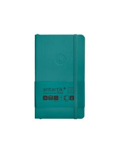 Cuaderno Con Gomilla Antartik Notes Tapa Blanda A6 Cuadricula Verde Aguamarina 100 Hojas 80 Gr Fsc 2