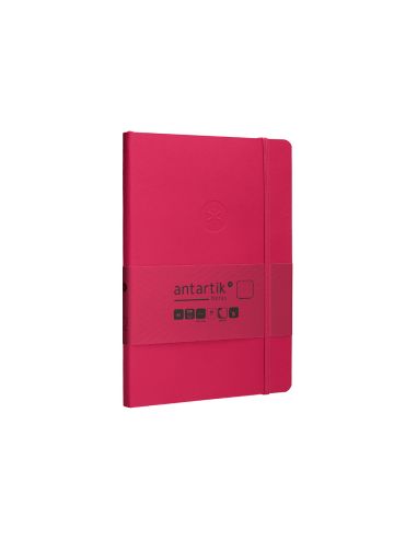 Cuaderno Con Gomilla Antartik Notes Tapa Blanda A5 Hojas Lisas Burdeos 80 Hojas 80 Gr Fsc