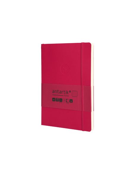 Cuaderno Con Gomilla Antartik Notes Tapa Blanda A5 Hojas Rayas Burdeos 80 Hojas 80 Gr Fsc