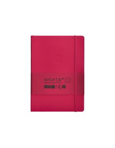 Cuaderno Con Gomilla Antartik Notes Tapa Blanda A5 Hojas Cuadricula Burdeos 80 Hojas 80 Gr Fsc 2