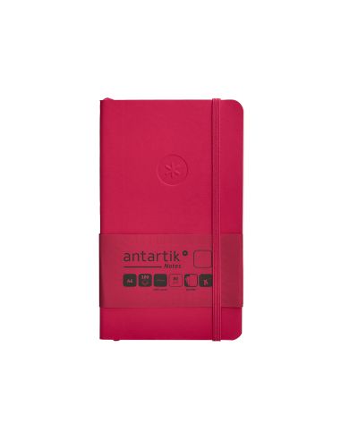 Cuaderno Con Gomilla Antartik Notes Tapa Blanda A6 Hojas Lisas Burdeos 100 Hojas 80 Gr Fsc