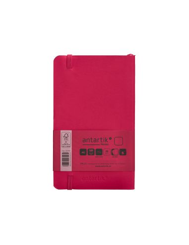 Cuaderno Con Gomilla Antartik Notes Tapa Blanda A6 Hojas Lisas Burdeos 100 Hojas 80 Gr Fsc