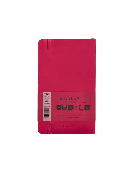 Cuaderno Con Gomilla Antartik Notes Tapa Blanda A6 Hojas Lisas Burdeos 100 Hojas 80 Gr Fsc