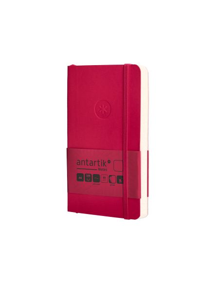 Cuaderno Con Gomilla Antartik Notes Tapa Blanda A6 Hojas Lisas Burdeos 100 Hojas 80 Gr Fsc