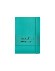 Cuaderno Con Gomilla Antartik Notes Tapa Blanda A5 Hojas Lisas Turquesa 80 Hojas 80 Gr Fsc 2