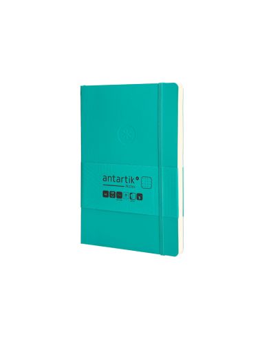 Cuaderno Con Gomilla Antartik Notes Tapa Blanda A5 Hojas Puntos Turquesa 80 Hojas 80 Gr Fsc