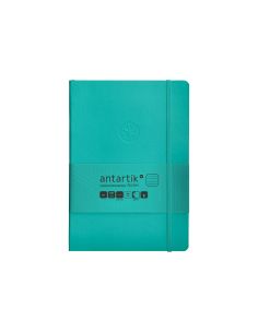 Cuaderno Con Gomilla Antartik Notes Tapa Blanda A5 Hojas Rayas Turquesa 80 Hojas 80 Gr Fsc 2
