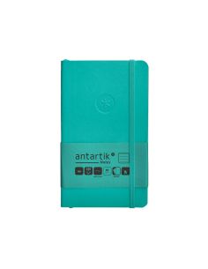 Cuaderno Con Gomilla Antartik Notes Tapa Blanda A6 Rayas Turquesa 100 Hojas 80 Gr Fsc 2