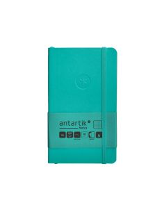 Cuaderno Con Gomilla Antartik Notes Tapa Blanda A6 Cuadricula Turquesa 100 Hojas 80 Gr Fsc 2