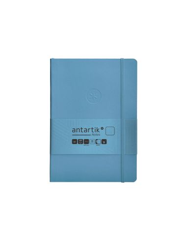 Cuaderno Con Gomilla Antartik Notes Tapa Blanda A5 Hojas Lisas Azul Claro 80 Hojas 80 Gr Fsc
