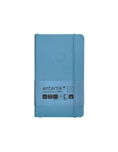 Cuaderno Con Gomilla Antartik Notes Tapa Blanda A6 Cuadricula Azul Claro 100 Hojas 80 Gr Fsc 2