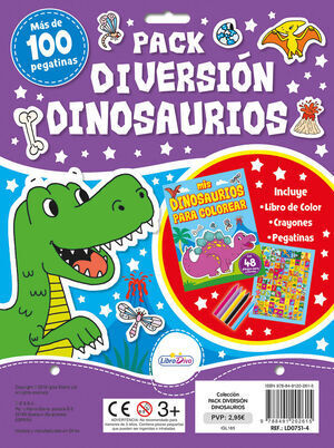 Pegatinas de Dinosaurios. Pack 48