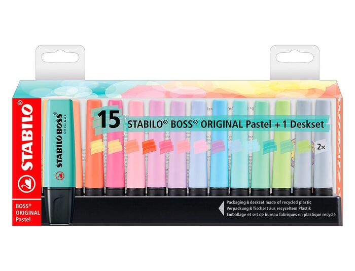 Set 15 Stabilo Boss Pastel